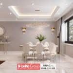 Gợi ý tông màu be sáng trong nội thất phòng ăn