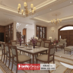 Thiết kế nội thất kiểu tân cổ điển trong biệt thự Vinhomes Imperia Hải Phòng