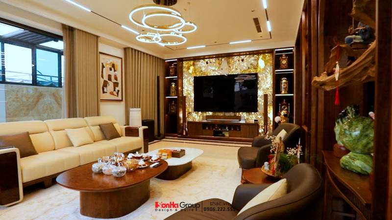 Xây nhà không sai - Chỉ sai ở chỗ… không thuê thiết kế từ đầu 12 Không gian phòng khách 1 căn biệt thự do Sơn Hà Group thiết kế
