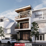 Thiết kế 3 tầng ấn tượng trong biệt thự hiện đại