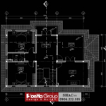 Bản vẽ tầng 2 biệt thự hiện đại