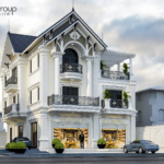 Góc nhìn khác trong thiết kế tân cổ điển biệt thự đẹp 192m2