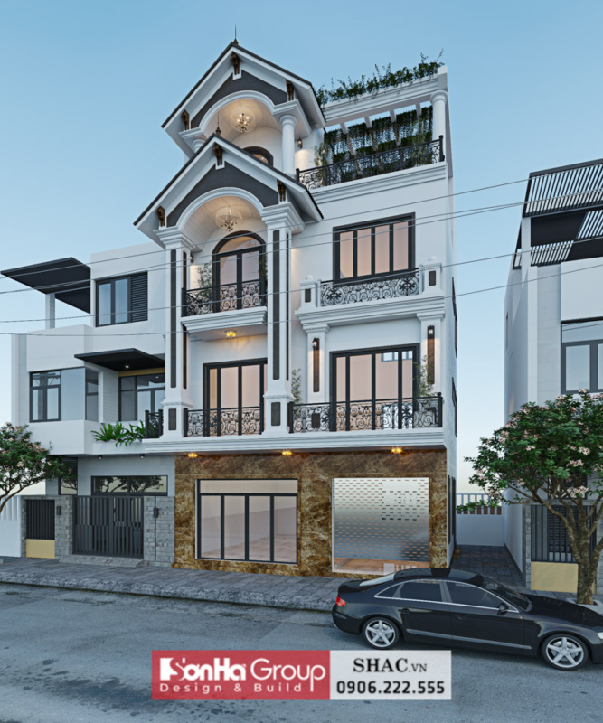 Mẫu biệt thự tân cổ điển 72m2 tại Quảng Ninh