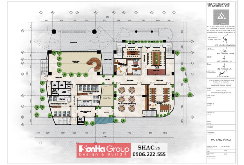 Bản vẽ tầng 2 mặt bằng nhà khách quân khu 11 tầng tại Thanh Hóa Bản vẽ tầng 2 mặt bằng nhà khách quân khu 11 tầng tại Thanh Hóa
