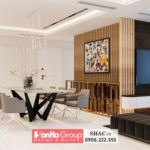 Mẫu thiết kế nội thất phòng khách ấn tượng tại Hà Nội