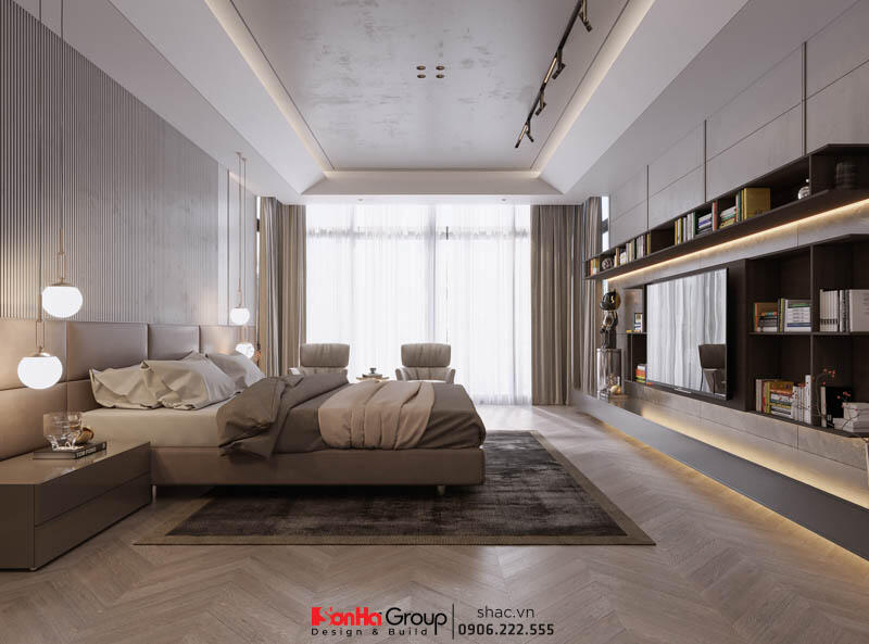 Thiết kế và thi công trọn gói biệt thự hiện đại 3 tầng Quảng Bình - SH BTD 0106 34