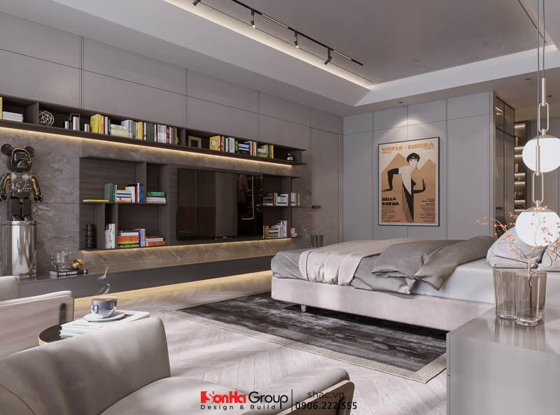 Thiết kế và thi công trọn gói biệt thự hiện đại 3 tầng Quảng Bình - SH BTD 0106 35