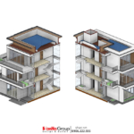 Thiết kế và thi công trọn gói biệt thự hiện đại 3 tầng Quảng Bình - SH BTD 0106 57