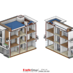 Thiết kế và thi công trọn gói biệt thự hiện đại 3 tầng Quảng Bình - SH BTD 0106 58