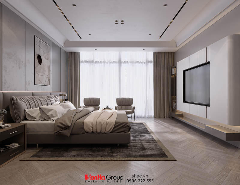 Thiết kế và thi công trọn gói biệt thự hiện đại 3 tầng Quảng Bình - SH BTD 0106 38