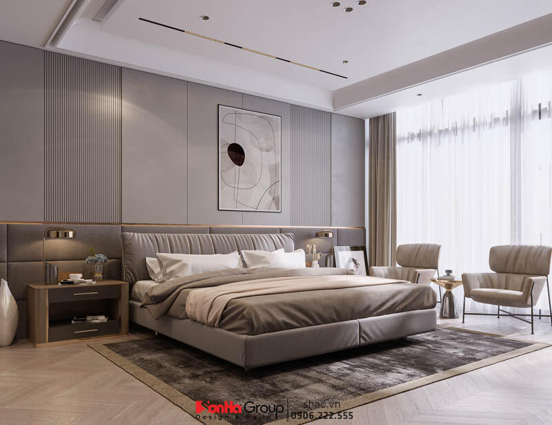 Thiết kế và thi công trọn gói biệt thự hiện đại 3 tầng Quảng Bình - SH BTD 0106 39