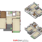 Thiết kế và thi công trọn gói biệt thự hiện đại 3 tầng Quảng Bình - SH BTD 0106 60