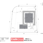 Mặt bằng tổng thể thiết kế biệt thự hiện đại Quảng Bình