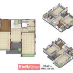 Thiết kế mặt bằng biệt thự tầng 1 tại Quảng Bình