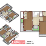 Thiết kế mặt bằng biệt thự tầng 2 tại Quảng Bình