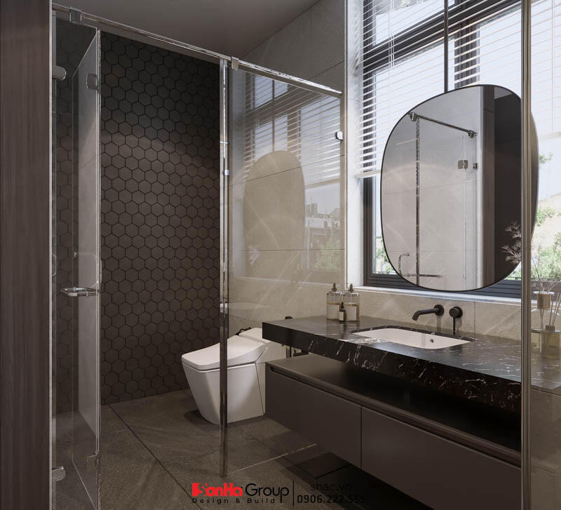 Thiết kế và thi công trọn gói biệt thự hiện đại 3 tầng Quảng Bình - SH BTD 0106 46