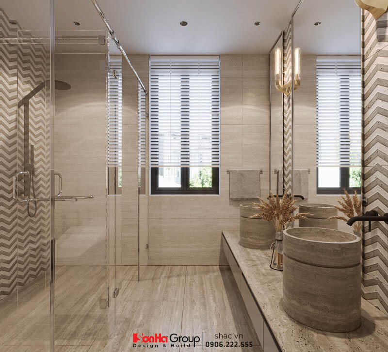 Thiết kế và thi công trọn gói biệt thự hiện đại 3 tầng Quảng Bình - SH BTD 0106 51