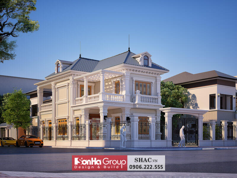 Thiết kế thi công trọn gói biệt thự 2 tầng 1 tum tại Hải Phòng - SH BTP 0189 34 Thiết kế thi công trọn gói biệt thự 2 tầng 1 tum tại Hải Phòng - SH BTP 0189 34