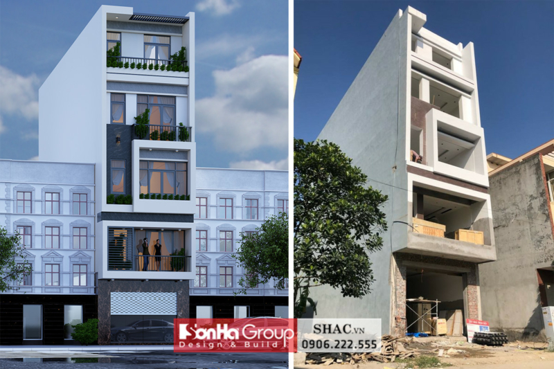 Thiết kế thi công trọn gói nhà phố 5 tầng hiện đại tại Hải Phòng - SH NOD 0239 71 Thiết kế thi công trọn gói nhà phố 5 tầng hiện đại tại Hải Phòng - SH NOD 0239 71