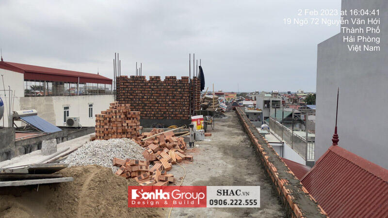 Thiết kế thi công nhà phố hiện đại đẹp và lạ tại Hải Phòng - SH NOD 0239 65