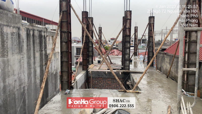 Thiết kế thi công nhà phố hiện đại đẹp và lạ tại Hải Phòng - SH NOD 0239 71