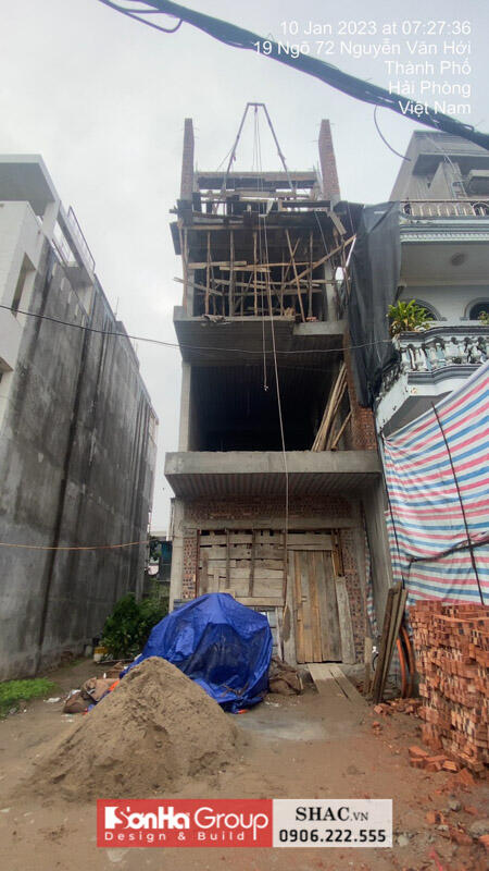 Thiết kế thi công nhà phố hiện đại đẹp và lạ tại Hải Phòng - SH NOD 0239 61