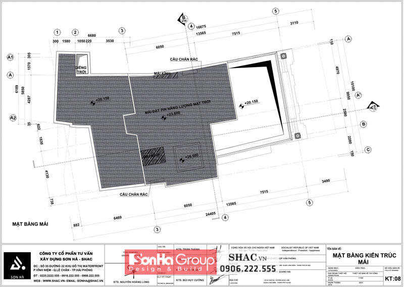 Thiết kế trọn gói kiến trúc và nội thất văn phòng 1300m2 tại Hà Nội - SH VP 0051 153 Thiết kế trọn gói kiến trúc và nội thất văn phòng 1300m2 tại Hà Nội - SH VP 0051 153