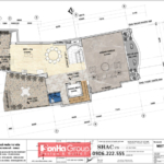 Thiết kế trọn gói kiến trúc và nội thất văn phòng 1300m2 tại Hà Nội - SH VP 0051 78