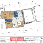 Thiết kế trọn gói kiến trúc và nội thất văn phòng 1300m2 tại Hà Nội - SH VP 0051 79