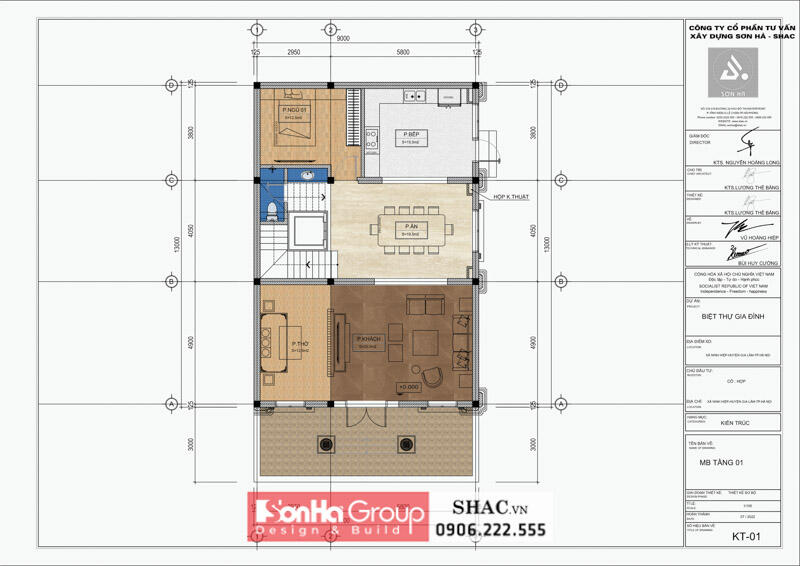 Thiết kế biệt thự tân cổ điển 3 tầng tại Hà Nội công năng tối ưu - SH BTP 0188 15