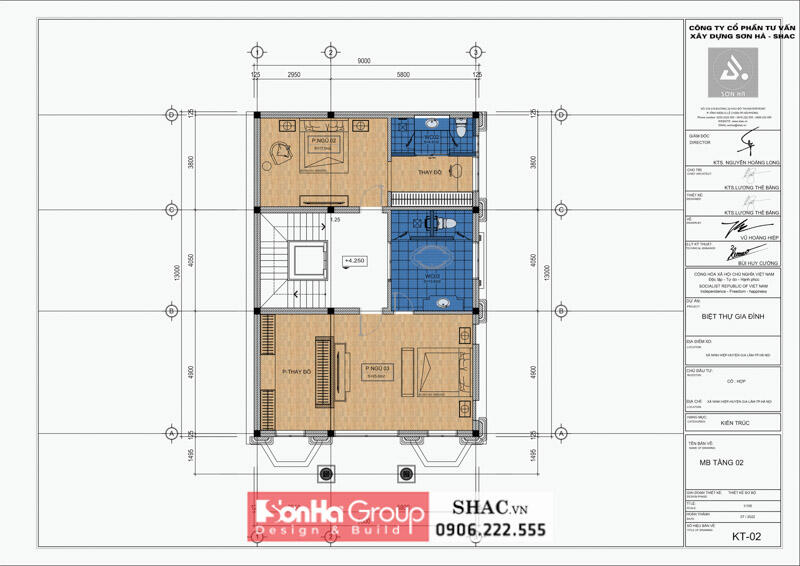 Thiết kế biệt thự tân cổ điển 3 tầng tại Hà Nội công năng tối ưu - SH BTP 0188 16