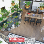 Thiết kế trọn gói kiến trúc và nội thất văn phòng 1300m2 tại Hà Nội - SH VP 0051 141