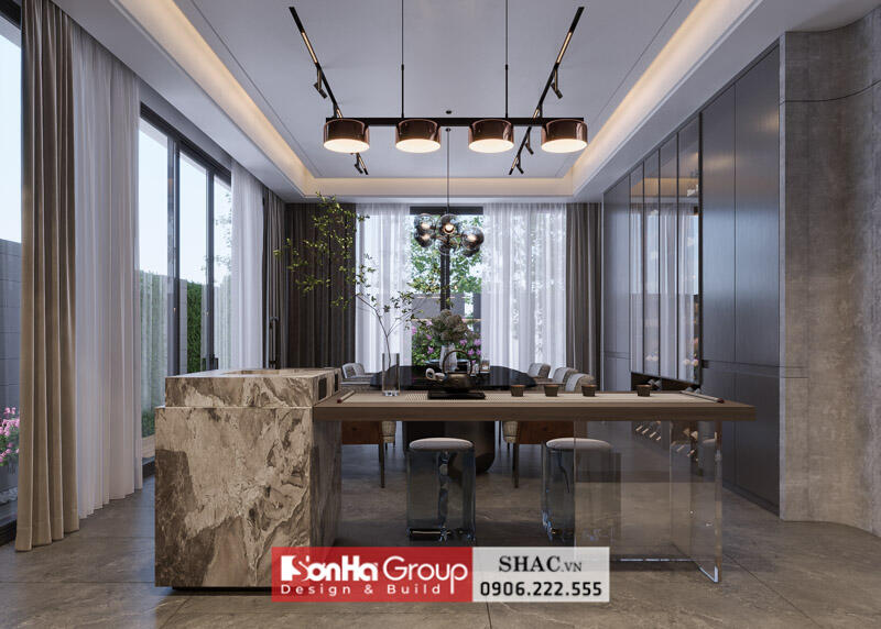 Thiết kế nội thất biệt thự hiện đại tại Quảng Bình khiến gia chủ không ngớt lời khen - SH BTD 0106 11