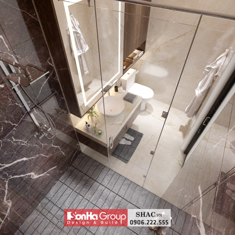 Thiết kế thi công trọn gói nhà phố 5 tầng hiện đại tại Hải Phòng - SH NOD 0239 33