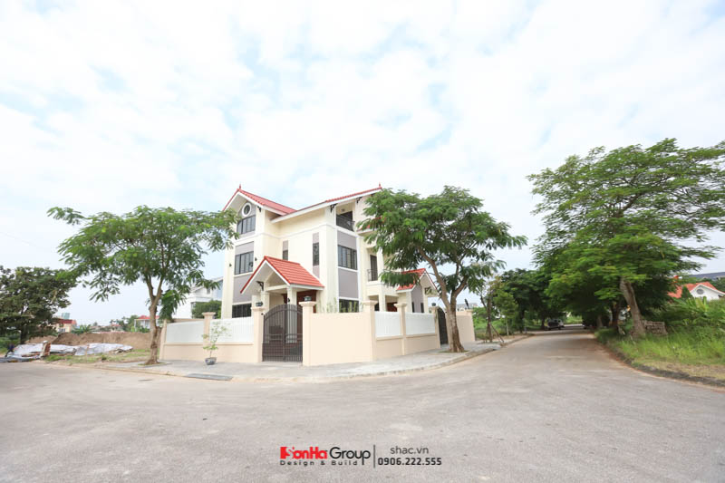 Thiết kế và xây trọn gói biệt thự tân cổ điển 3 tầng tại Hải Phòng - SH BTP 0190 28