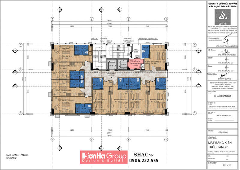 Tiêu chuẩn và 99+ Mẫu thiết kế khách sạn 3 sao đẹp nhất hiện nay 2
