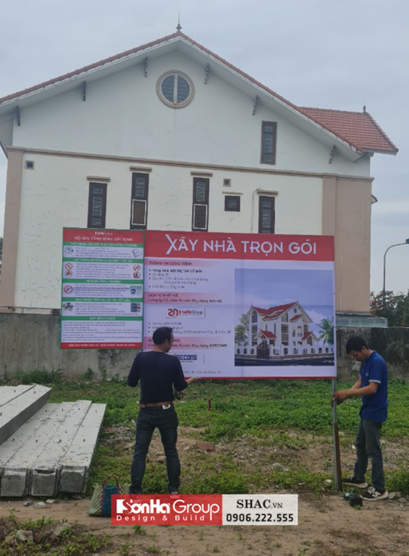 Thiết kế và xây trọn gói biệt thự tân cổ điển 3 tầng tại Hải Phòng - SH BTP 0190 33