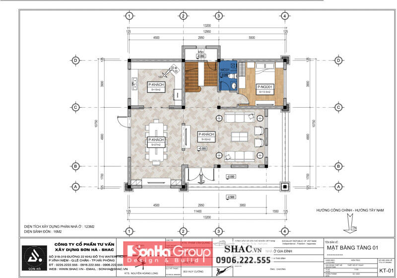 Mặt bằng tầng 1