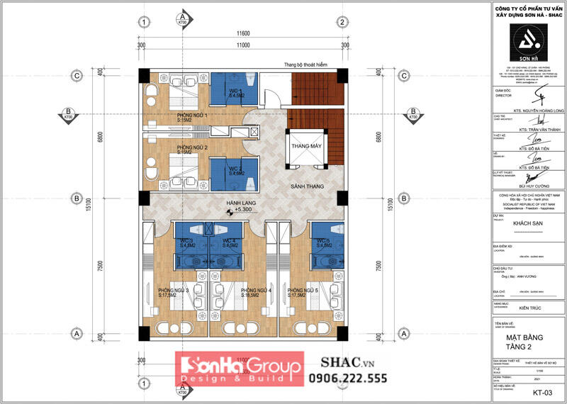 Thiết kế tòa nhà căn hộ cho thuê tân cổ điển tại Quảng Ninh - SH KS 0112 22