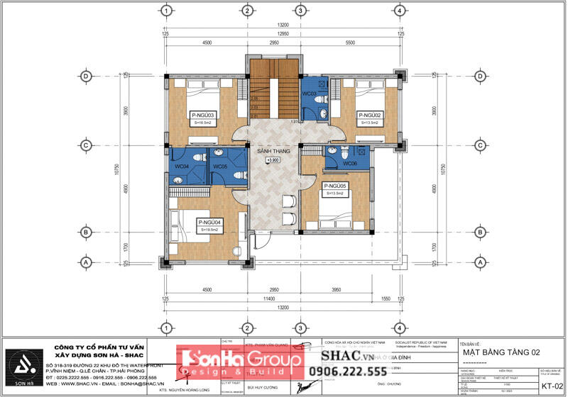 Mặt bằng tầng 2