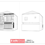 Mẫu biệt thự mái dốc 2 tầng hiện đại công năng khoa học 12