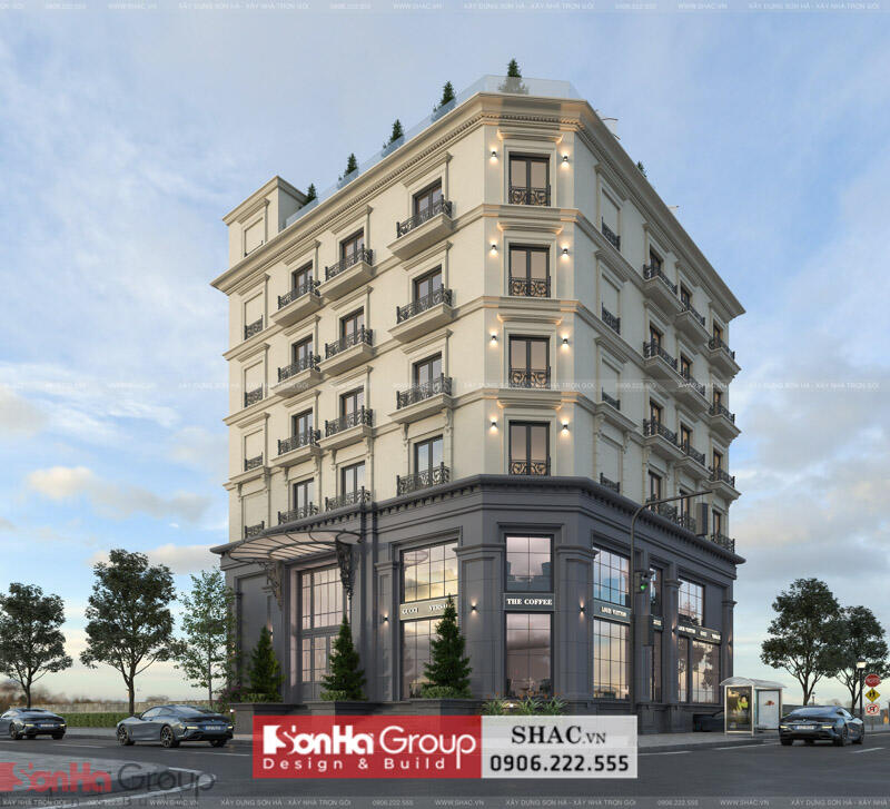 Mẫu thiết kế khách sạn 2 sao phong cách tân cổ điển