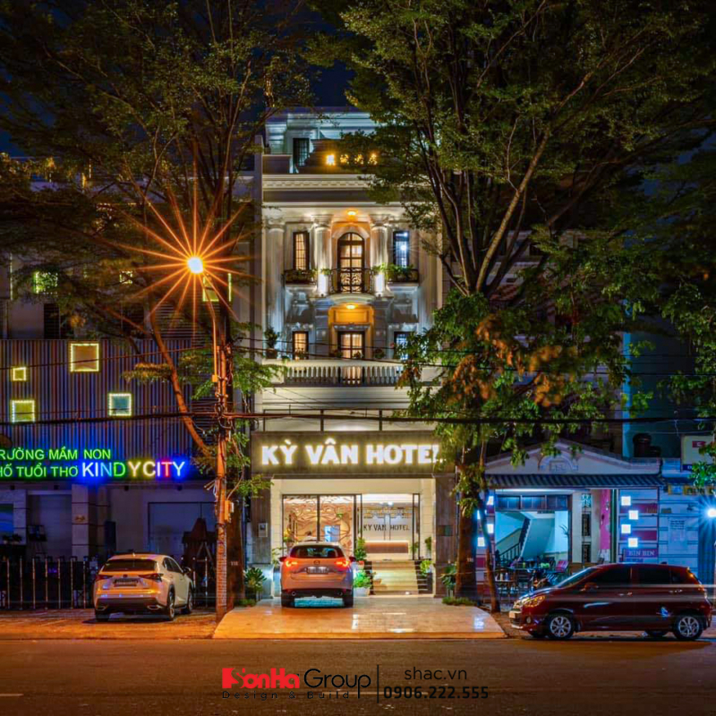 Thiết kế mặt tiền khách sạn mini "nhỏ mà có võ"