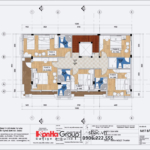Mặt bằng tầng 2, 3 của khách sạn