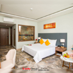 Sự phối hợp hài hoà từ màu sắc đến chất liệu mang đến trải nghiệm hoàn hảo cho không gian