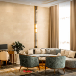 Một mẫu phòng tiếp khách tiện nghi, hiện đại tại Phú Thắng Hotel