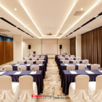 Phòng hội thảo được thiết kế tối giản, mang đến cảm giác chuyên nghiệp, hiện đại phù hợp với nhu cầu sử dụng của khách hàng