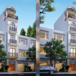 Mặt tiền được thiết kế với hệ thống cây xanh thoáng mát bao quanh của mẫu nhà phố kinh doanh ”siêu nhỏ” tại Hải Phòng