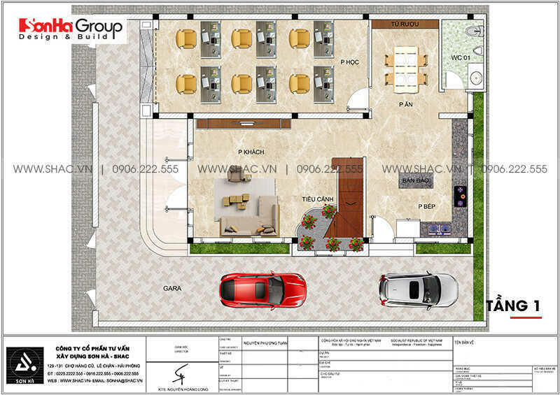 biệt thựu kiểu pháp Diện tích xây biệt thự Pháp tối thiểu 300m2