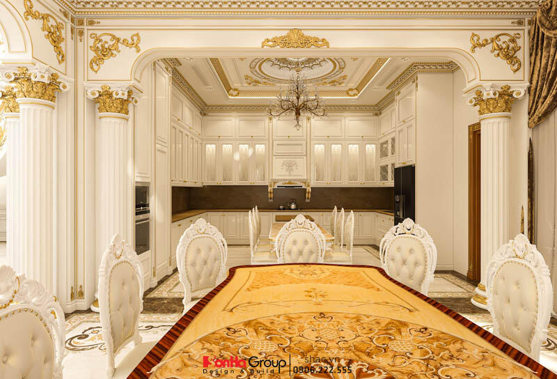 Thiết kế phòng bếp phong cách Cổ điển